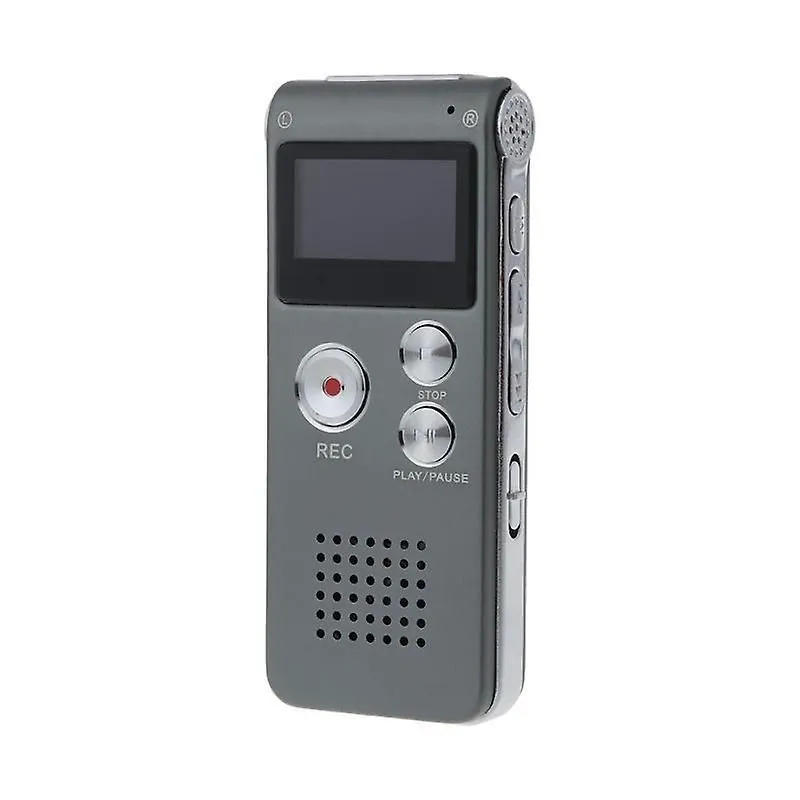 8GB Rechargeable Multifunctional Digital Voice Recorder BLACK
