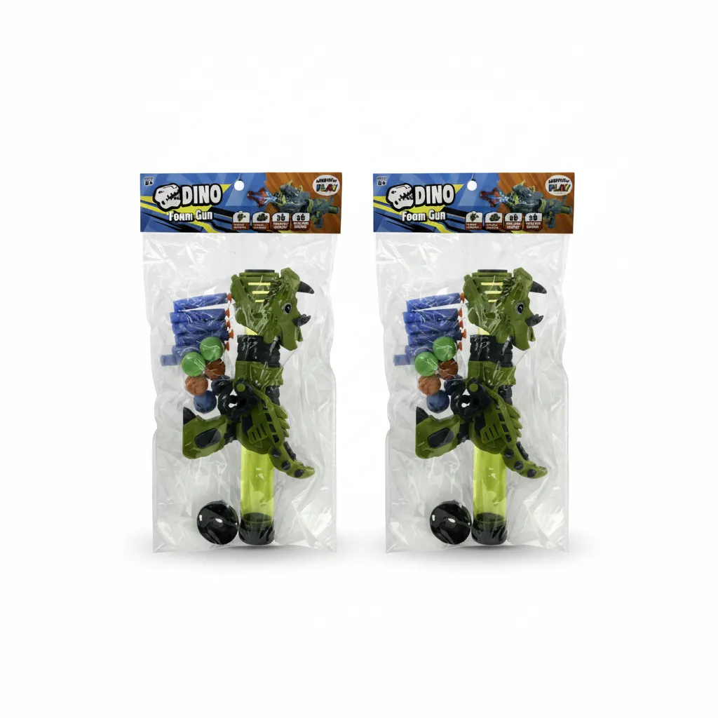 Perfect Play Dino Foam Dart and Ball Set - 13 Pieces - 2 Pack