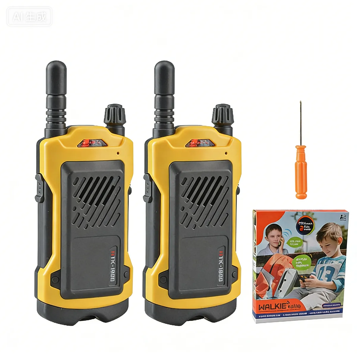 2 Pcs Kids Walkie Talkie Radio Toy, Home Garden Outdoor Hiking Camping Toy