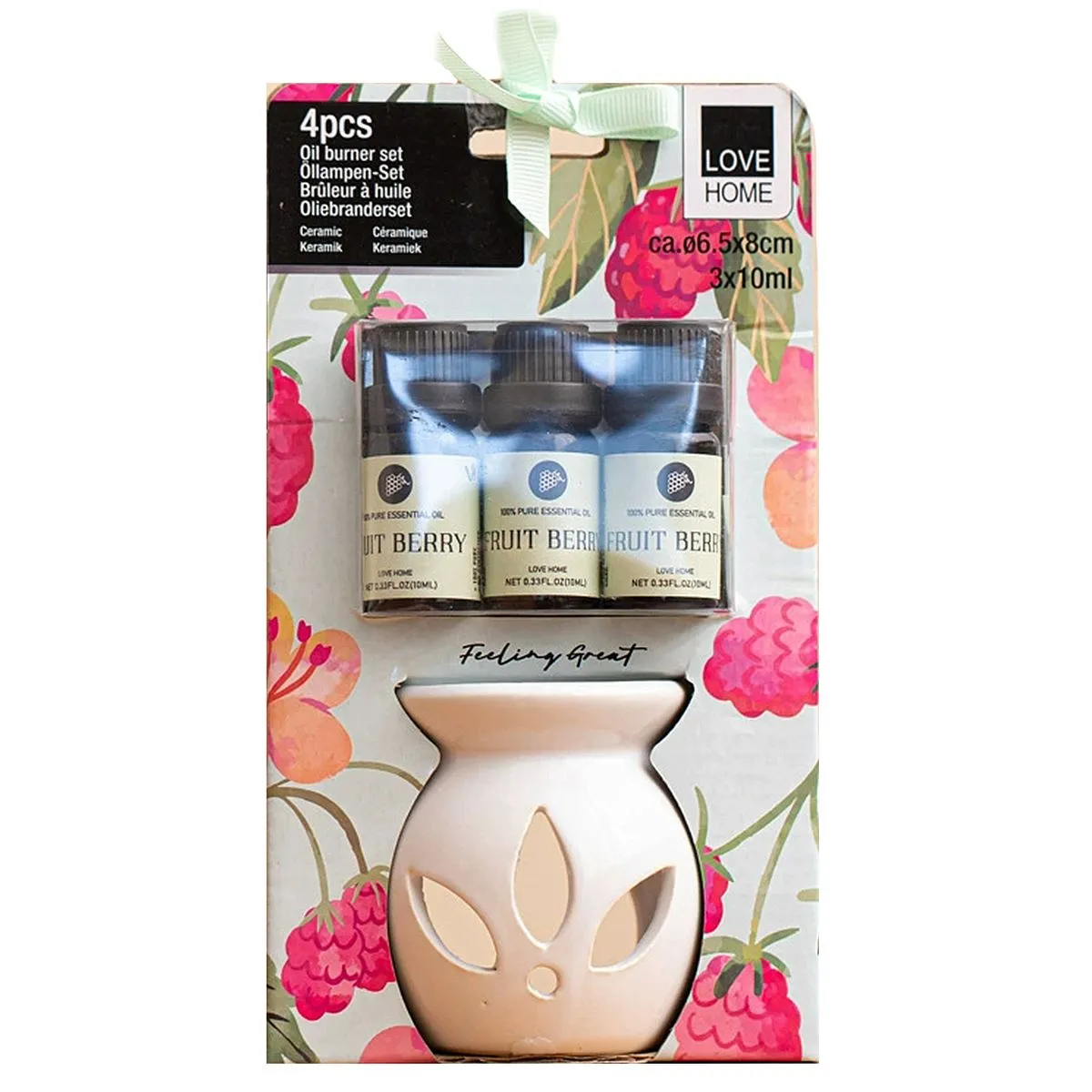 Home Fragrance Essential Candles Oil Gift Set - 5 Pieces - Berry