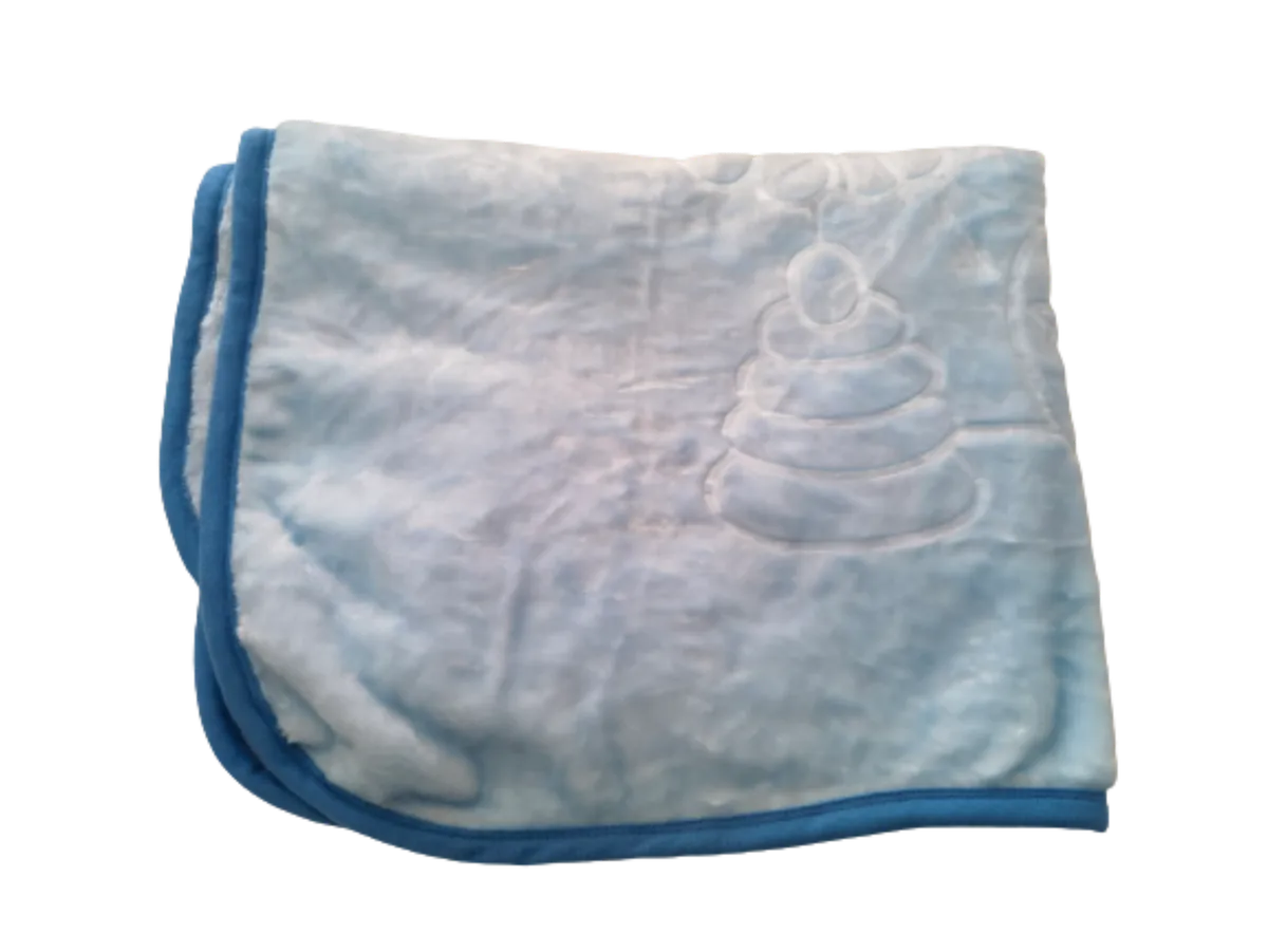 Single Ply Baby Mink Blanket Super Soft - Blue