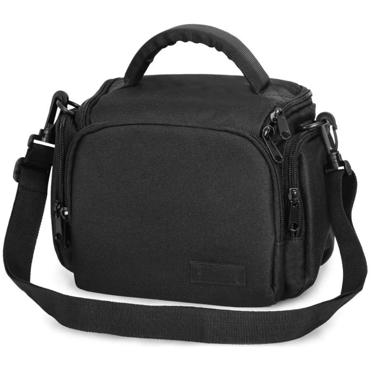 Camera Bag Camera Shoulder Bag Compact Padded Waterproof Crossbody - Black