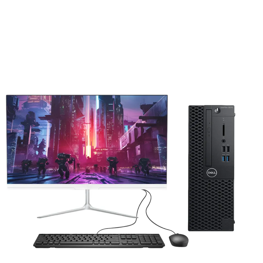 Certified Pre-Owned Dell OptiPlex 3070 - Intel i7 9th Gen - 8/256 Full Set