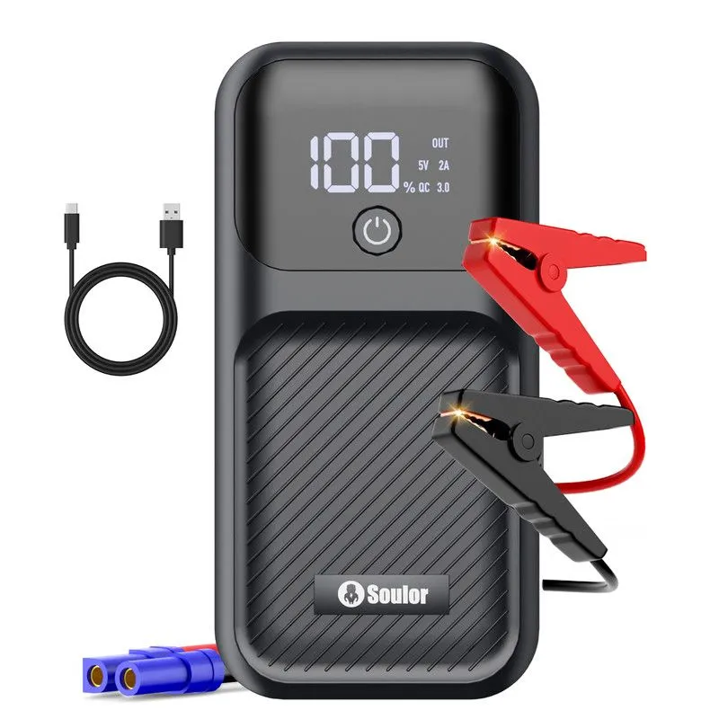 Soulor 3000A Car Battery Jump Starter with Power Bank LED Lighting