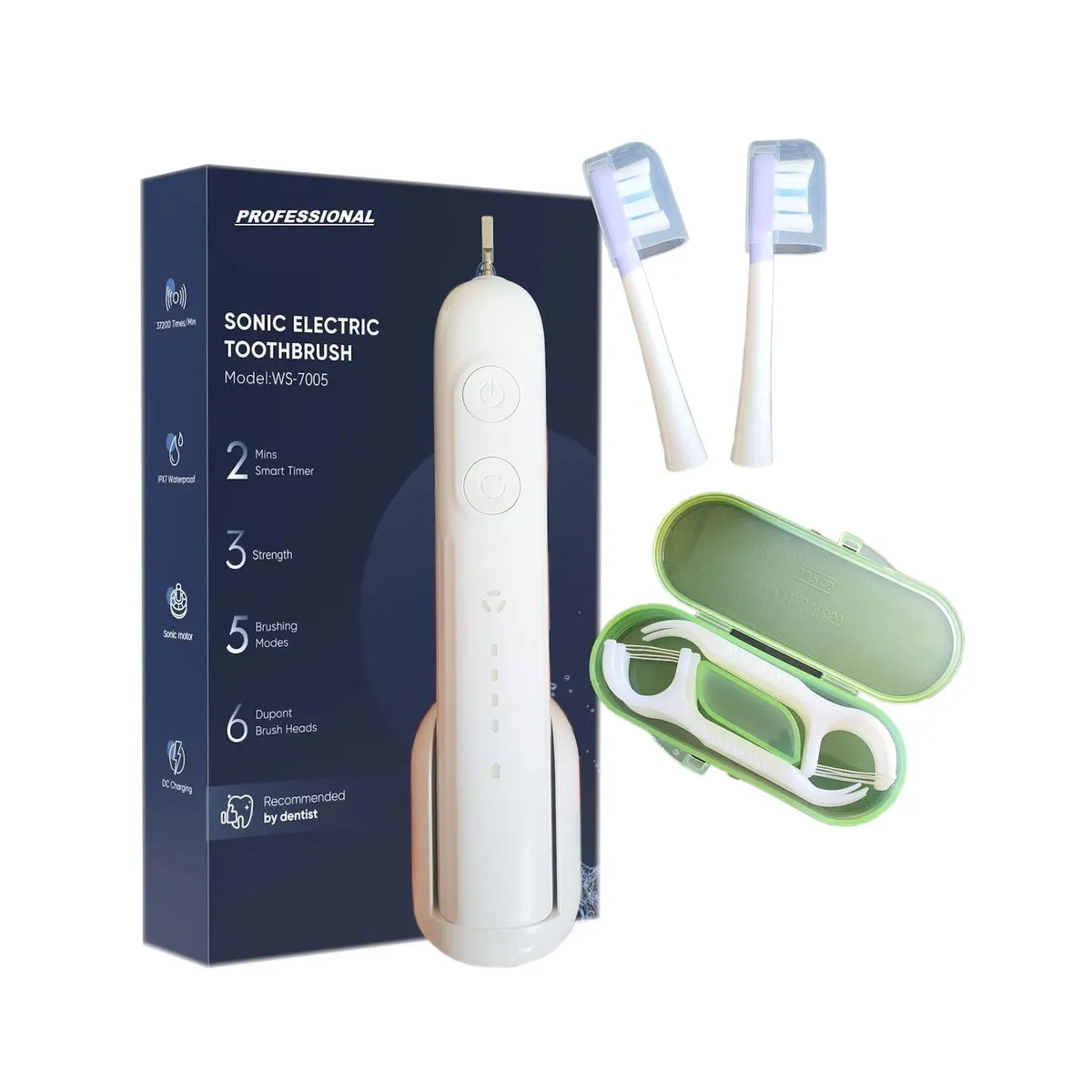 Ultrasonic Sweeping Sound Wave Toothbrush | Dual Cleaning Modes | 1200mAh