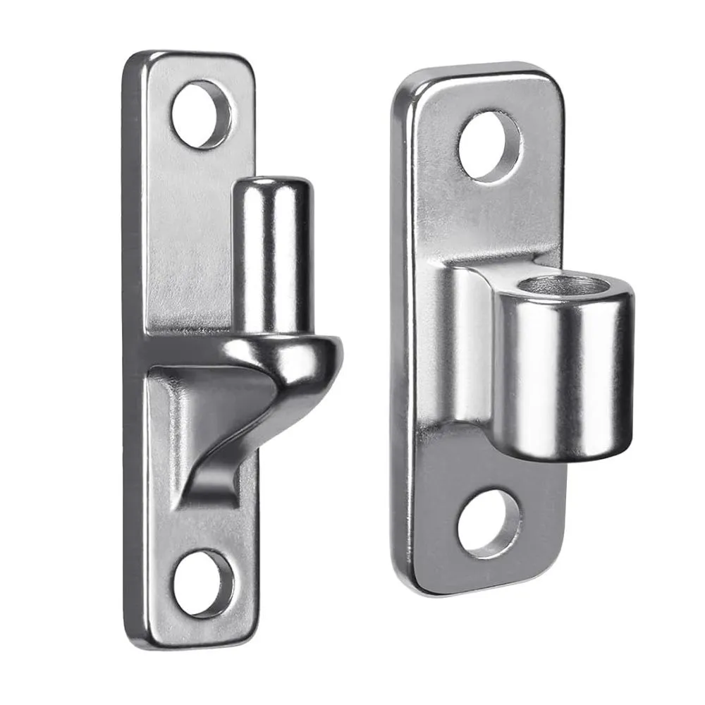 Tool DIY Stainless Steel Wall Mount Gate Hinge 2Pcs - (12cm)
