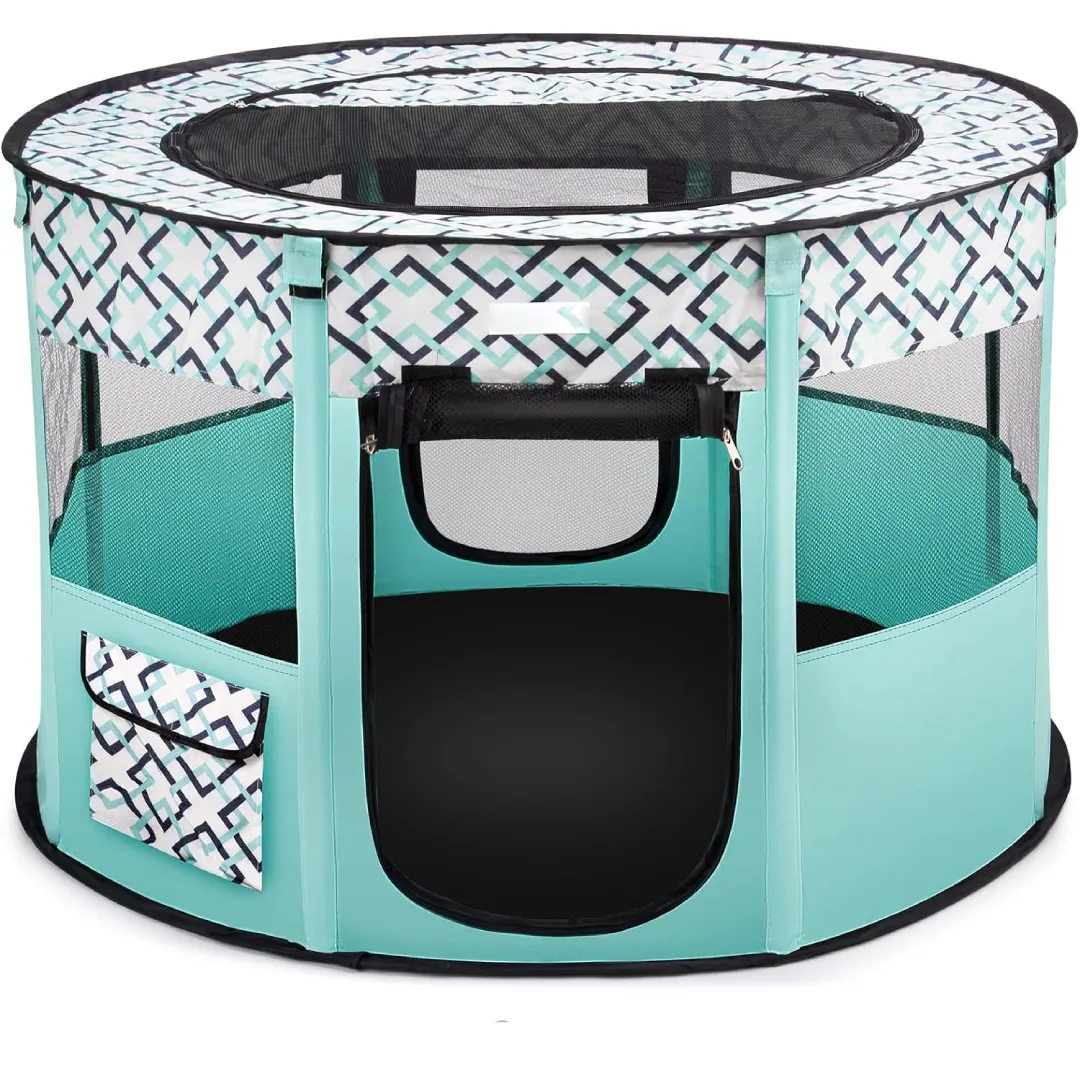 Dog Cat Playpen Pop Up Kennel Tent Durable Waterproof for Indoor Outdoors