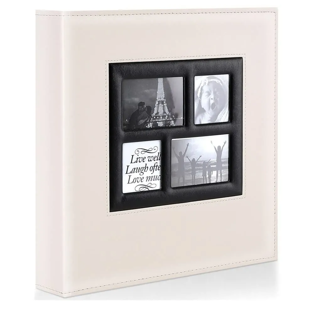 4x6 500 Pockets Photo Album - Extra Large Capacity - Beige