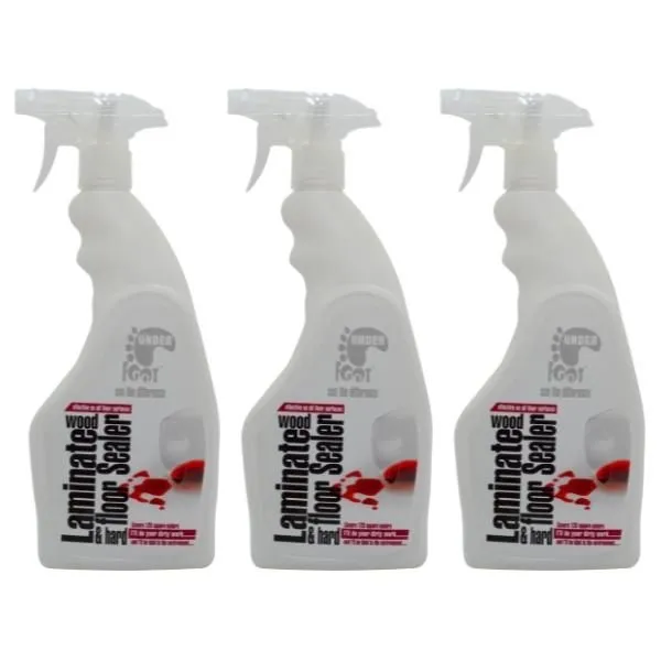 Under Foot - Laminate Wood Floor Sealer - 750ml - Pack of 3