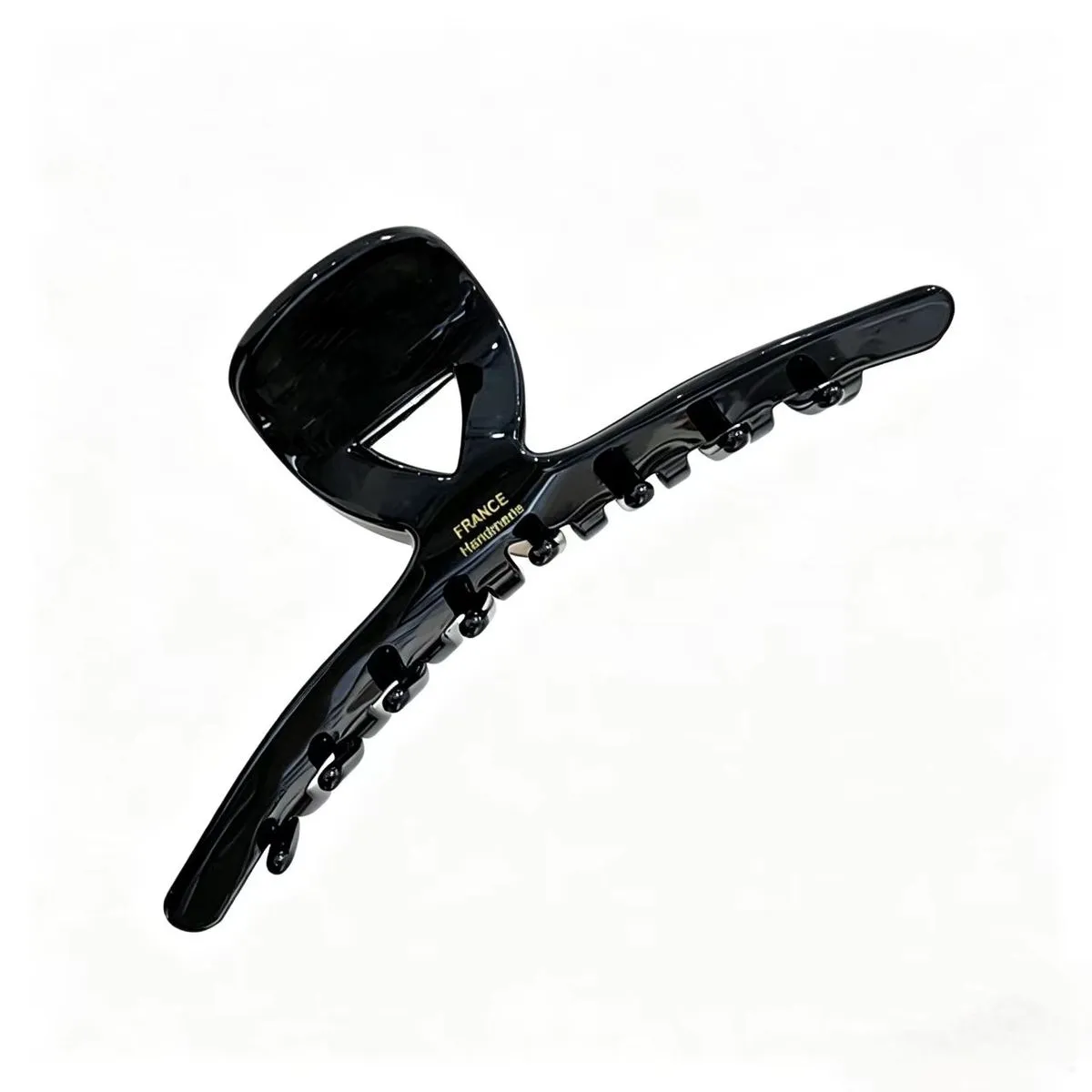 Acetate Plastic Hollow Hair Claw Clip, 3 Colours Premium Hair Shark Clip - Black