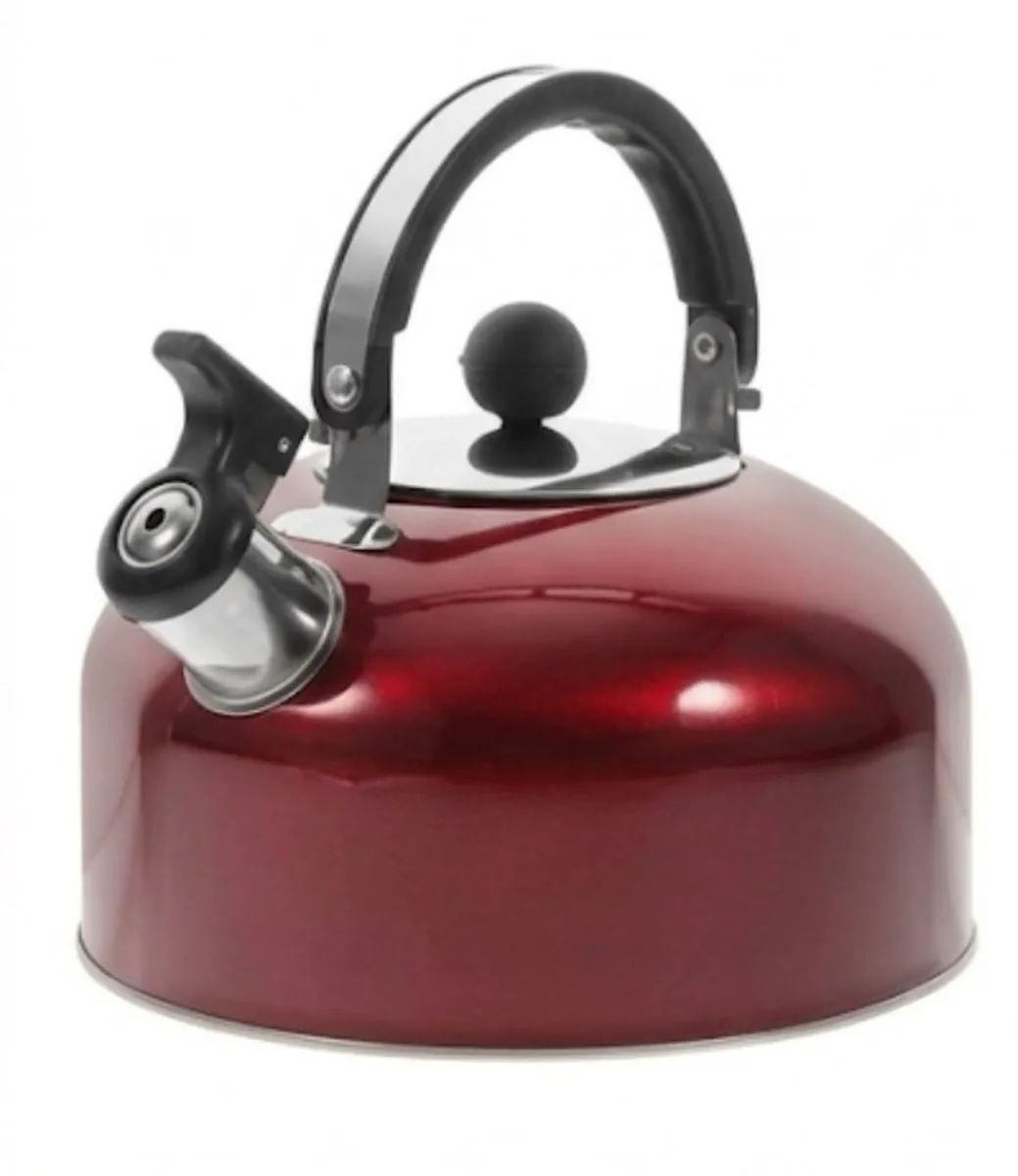 Red Stainless steel Stainless Steel Stovetop Kettles