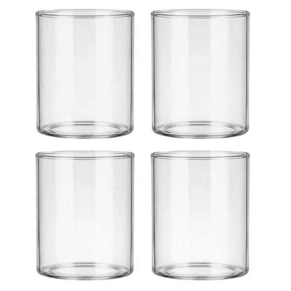 4 Pack - Stylish Small Pantry Containers For Snack - Transparent