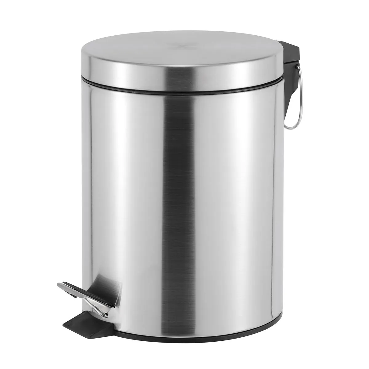 Casa Roma 5L S/S Pedal Bin - Soft Close Lid - Silver