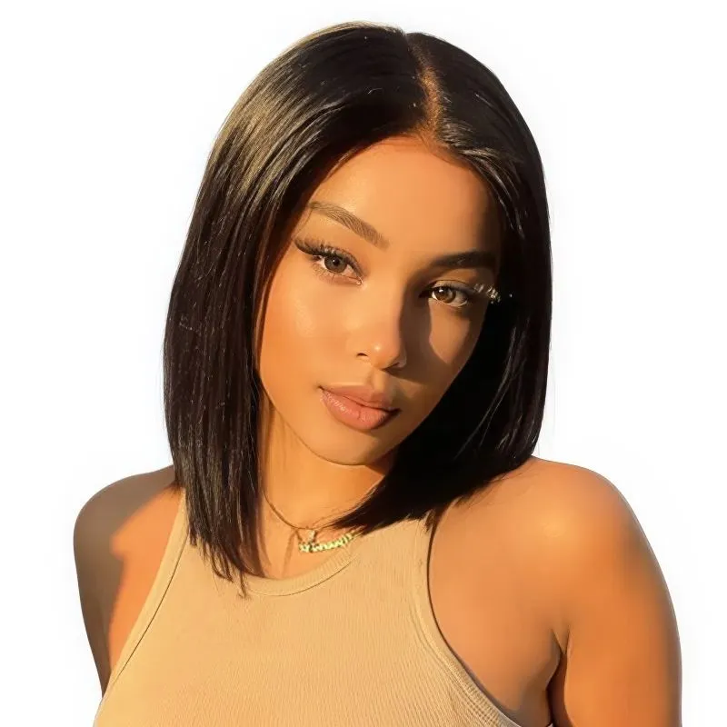 VSP 12Inch Straight 13x4 Lace Frontal Wig Straight 180% Density HD Bob Wig