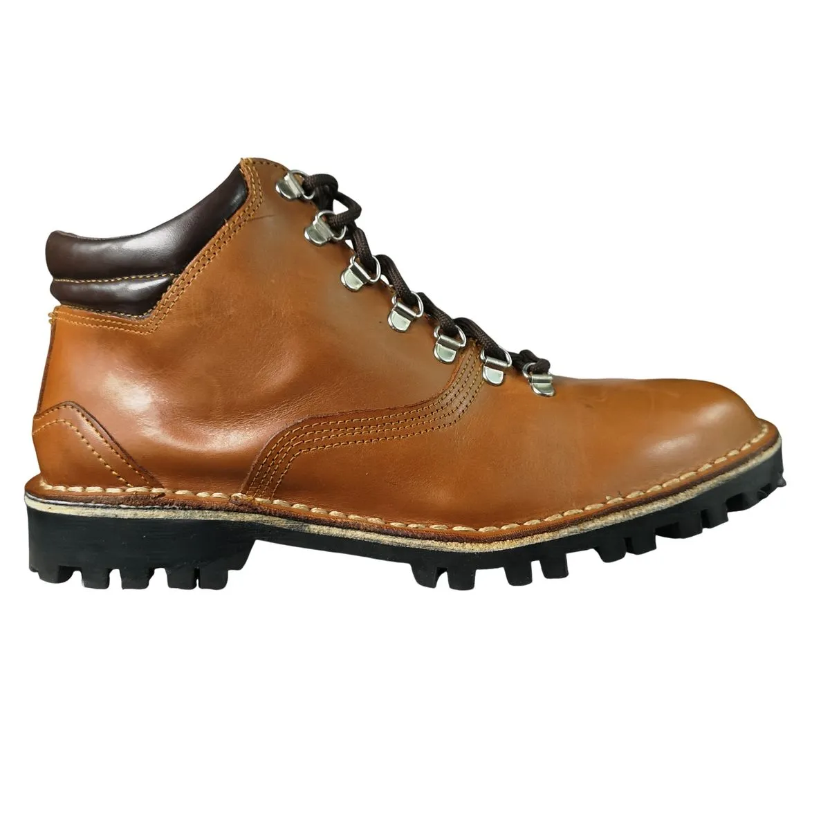 Kingston Denver Cognac Lace Up Boots - UK 7