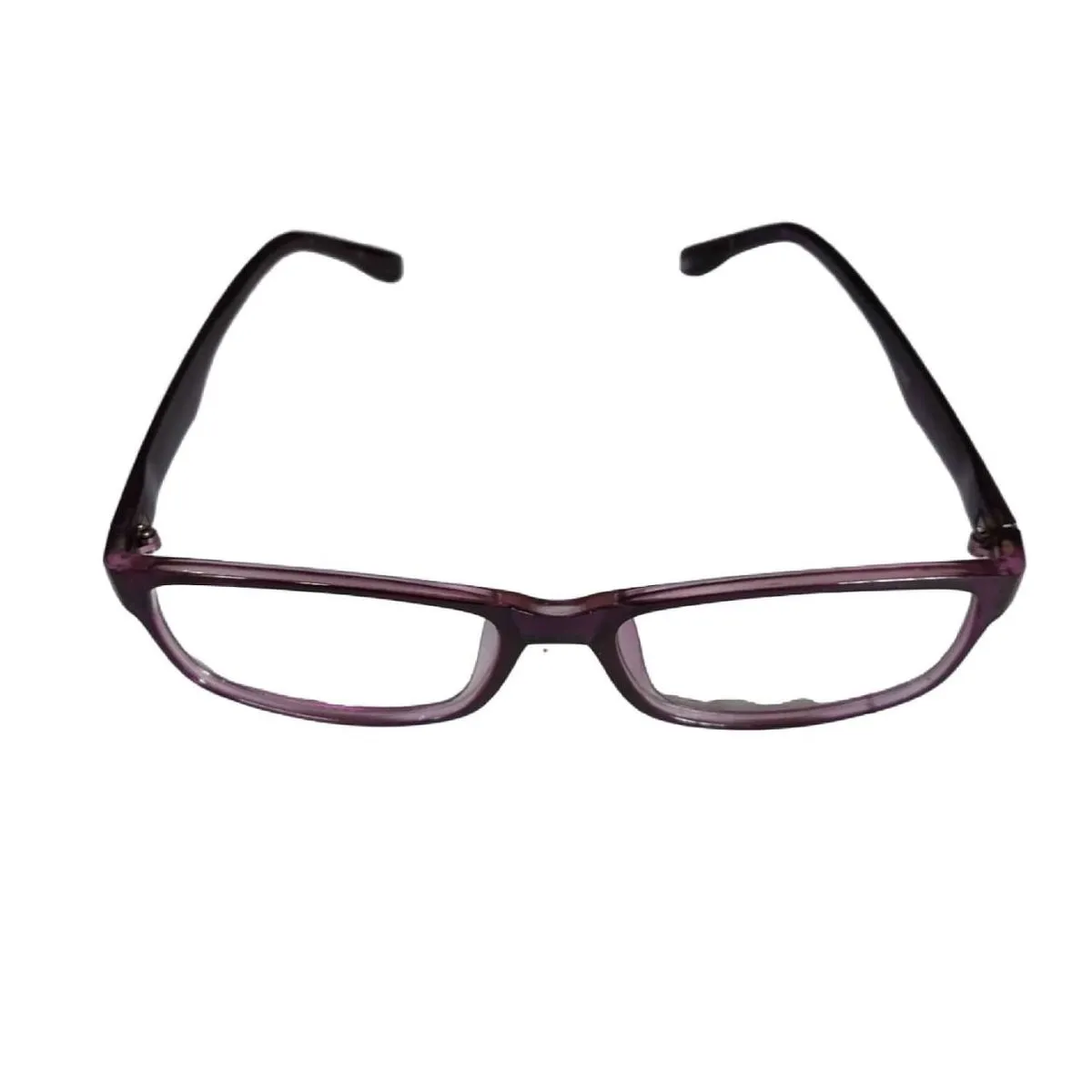 Plastic Frame Metal Hinges Rectangular Working Clear Reading Glasses