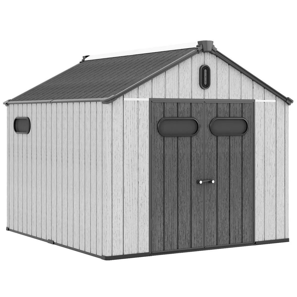 Savvy Sheds - Modern & Durable Weather Proof Storage Shed 8x10ft (2.4 x 3m)