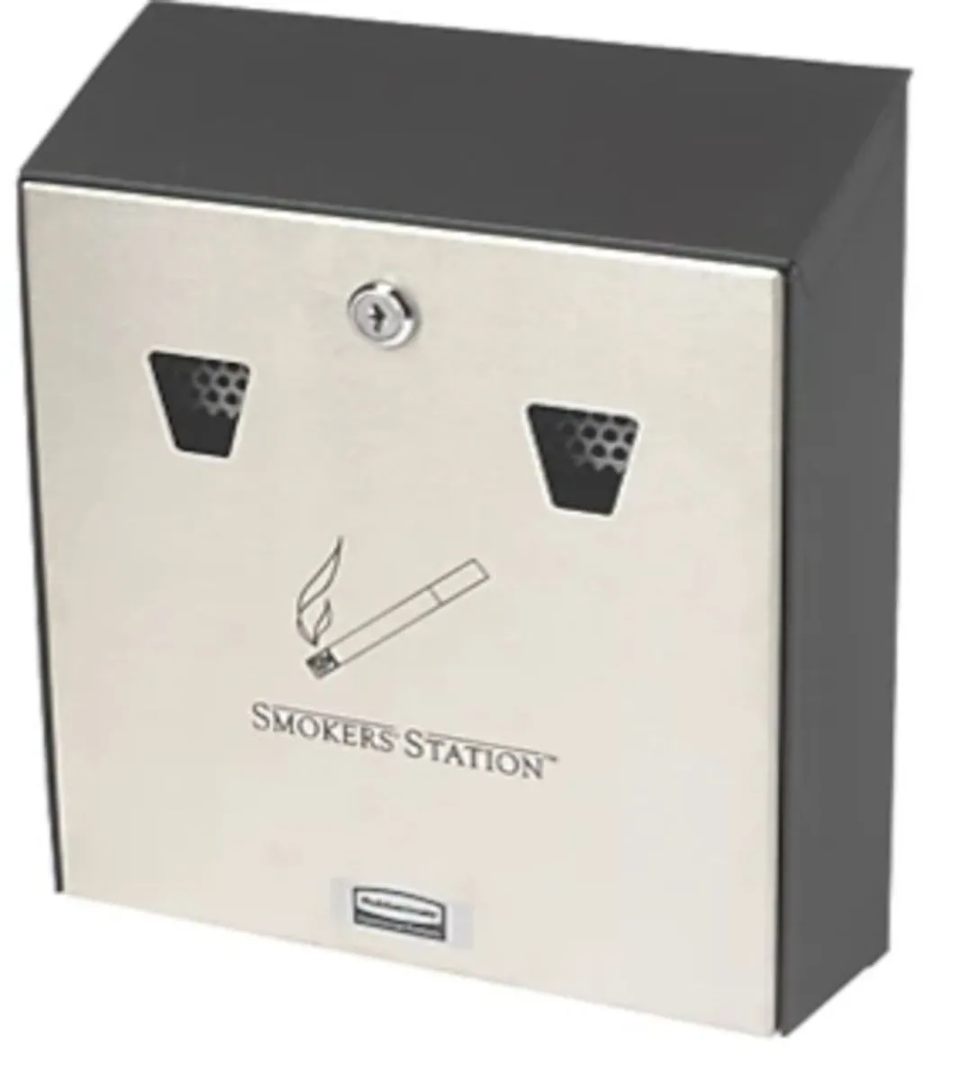 Maxibin Wall Mount Smoker's Station Stainless Steel