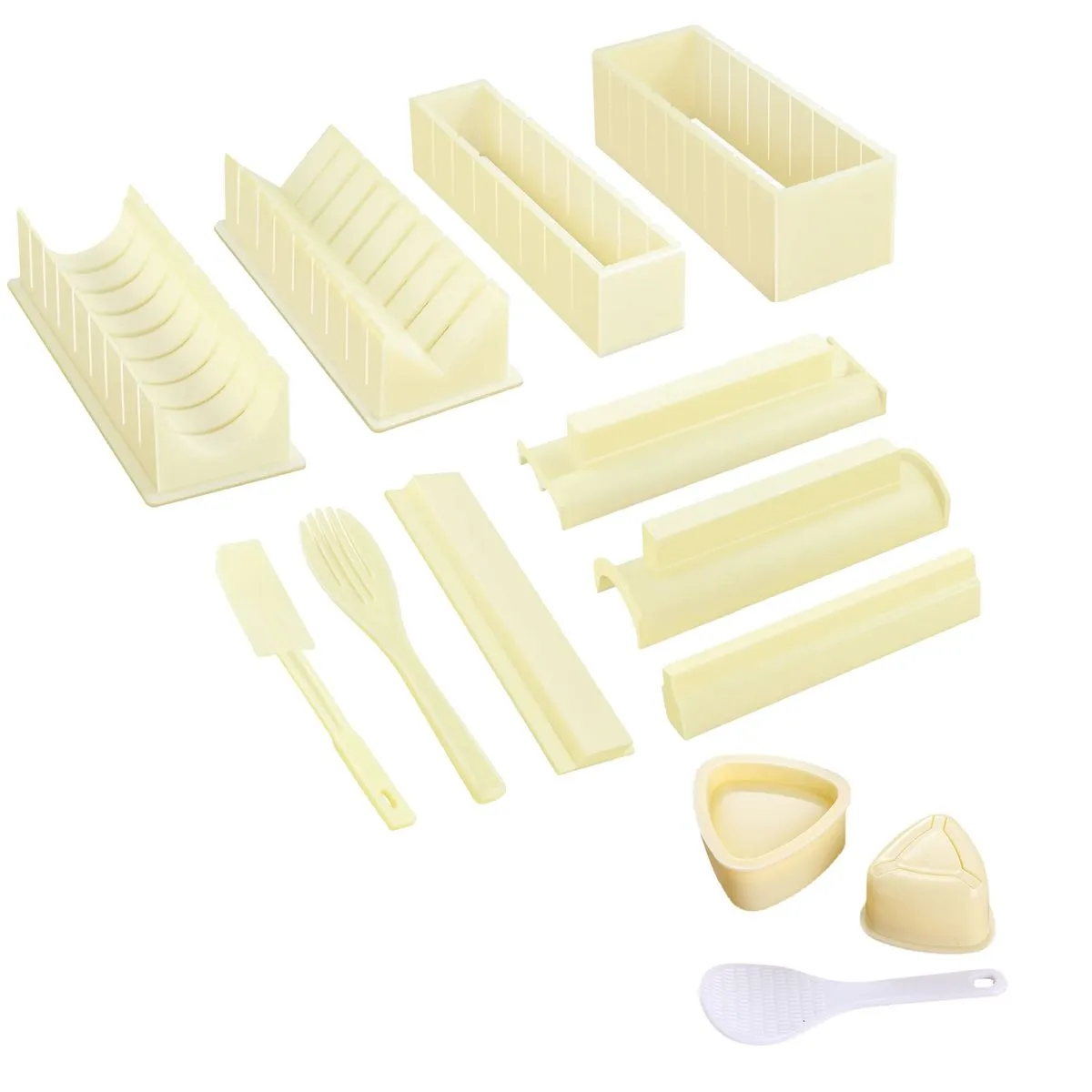 13 Piece Sushi & Onigiri DIY Tool Set Maker Kit Kitchen Accessories