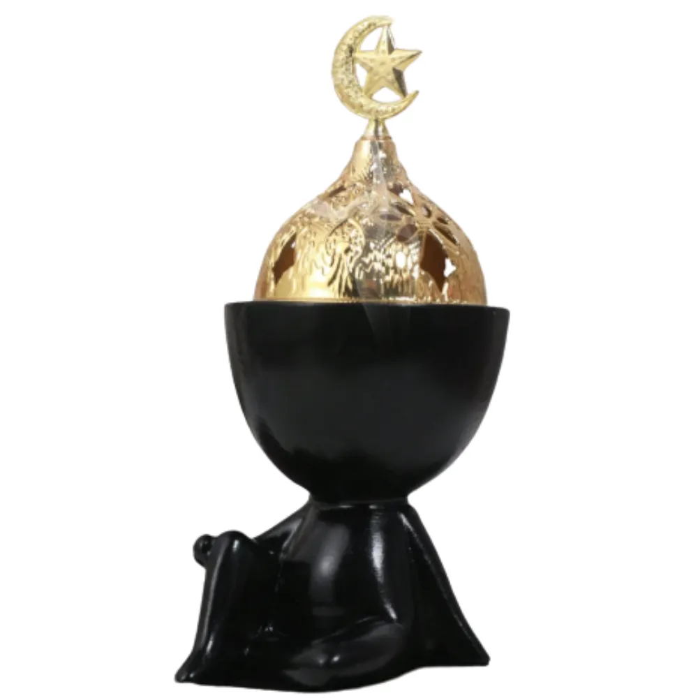 Abstract Human Figure Resin / Cone / Burner - Black