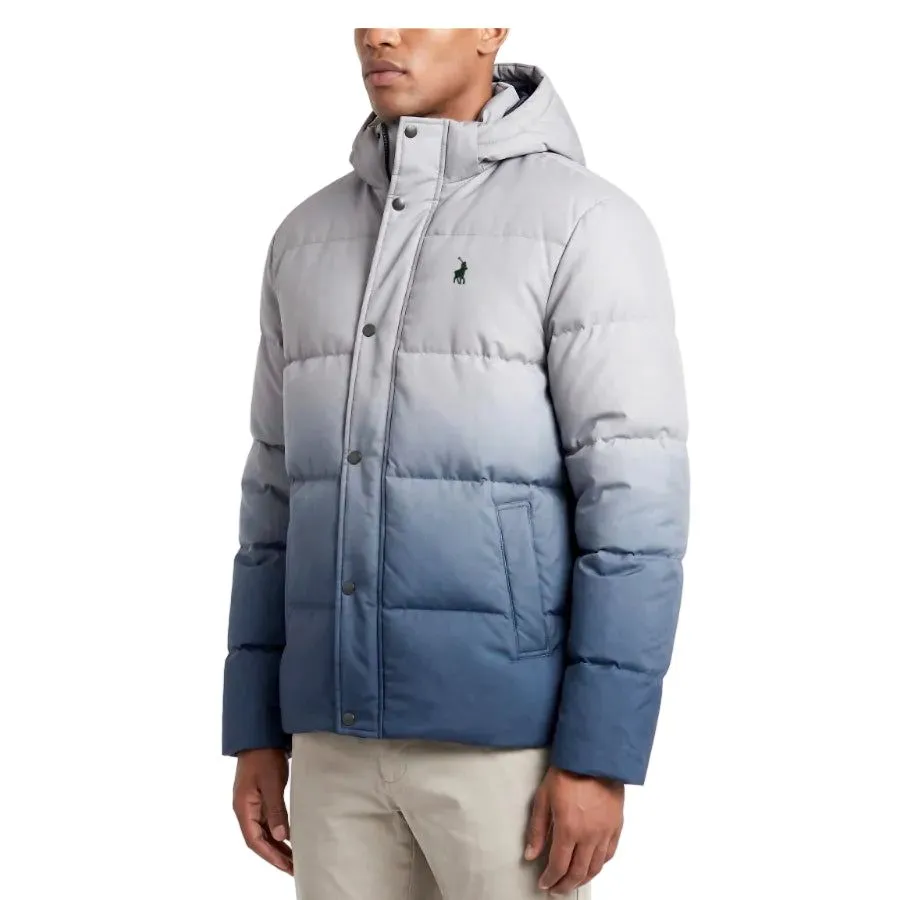 Polo Mens Ombre Puffer Long Sleeve Jacket