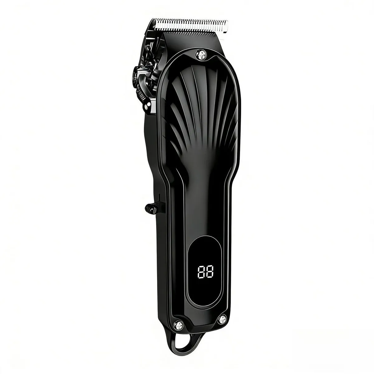 Pro Hair Clipper Three Colors Black White Grey Ceramic Titanium Case - Black