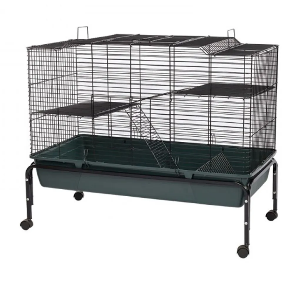 Extra Large Rabbit Cage with Stand on Wheels (101.5 x 51 x 84cm)
