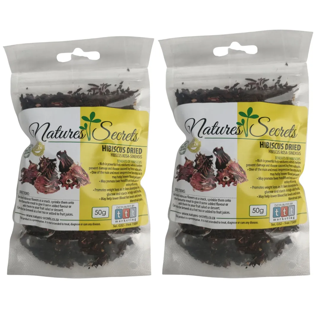 Dried Hibiscus Flowers Tea - Nature's Secrets (2-Pack)