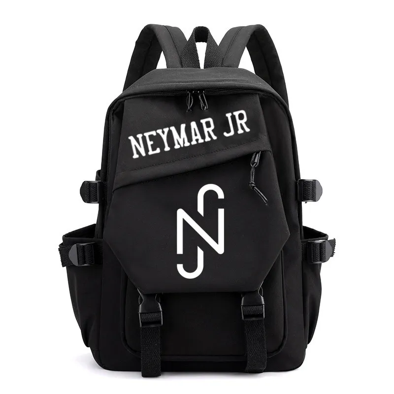 Sports Merchandise Neymar JR Football Star Backpack Nylon School Bag - Black