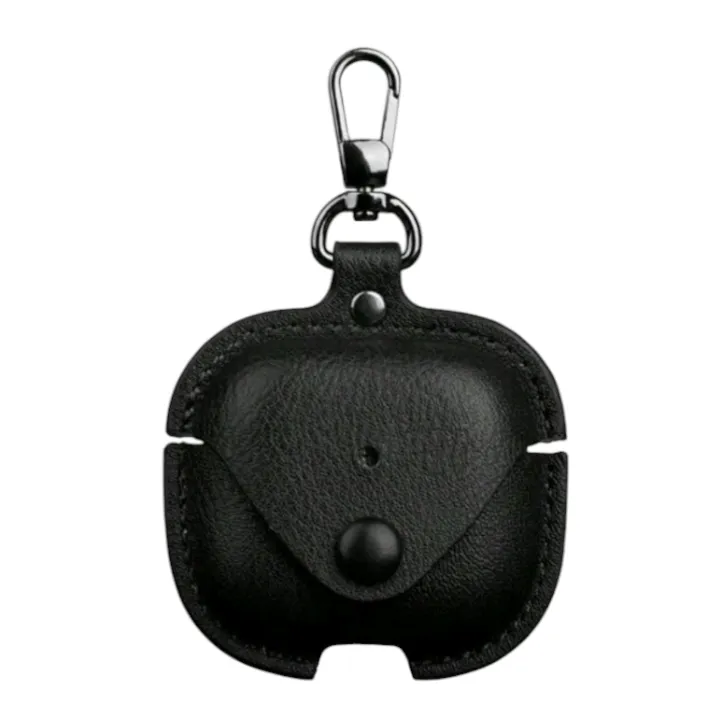 4 PU Leather Protective Case Compatible With Apple AirPods - Black