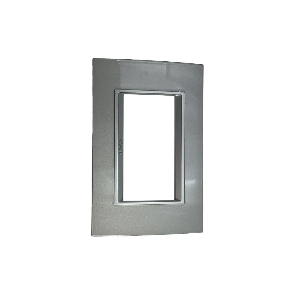 ACDC - Gewiss CHORUS LUX 4-Gang Cover Plate (Titanium)
