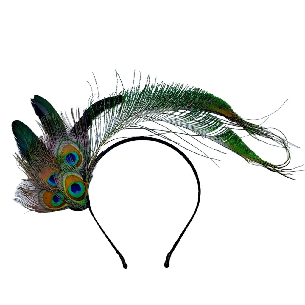Peacock Feather Headband - Hairband Style