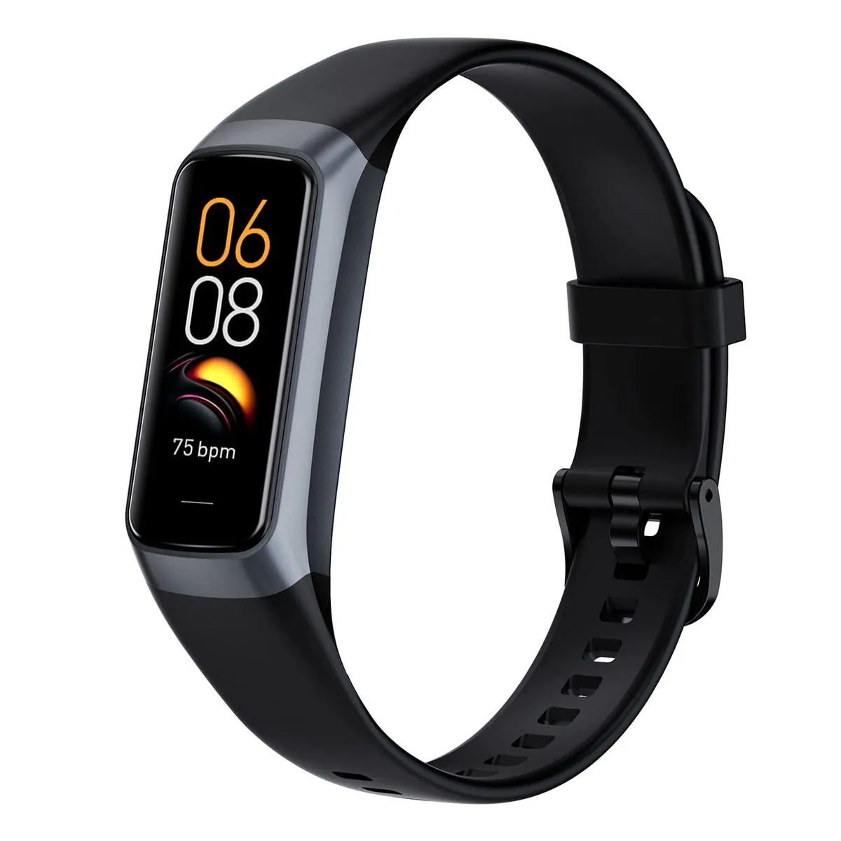 Fitness Tracker Smart Watch with Blood Oxygen Heart Rate and Sleep Monitor - Black