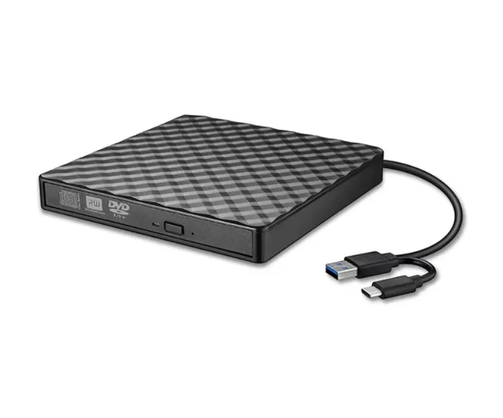 External CD/DVD Drive, Type-C , Plug-and-Play, Ultra-Slim Portable Design