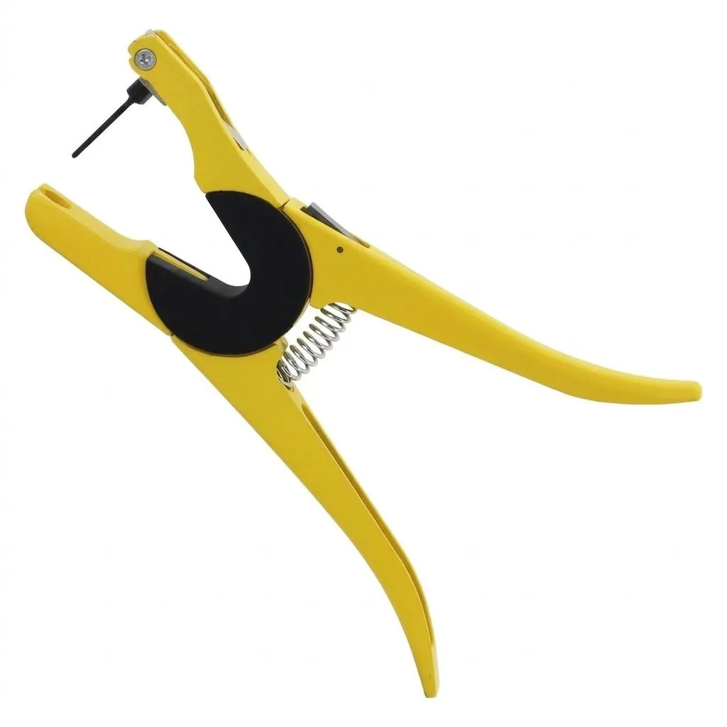 Livestock Ear Tag Applicator Pliers For Cattle Yellow
