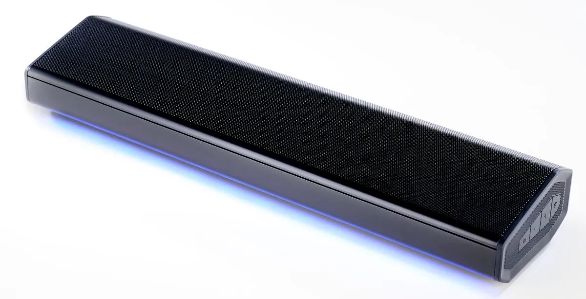 Stylus AV Storm Lite 2.0 Channel Mini Soundbar - Sleek Sound, Big Impact