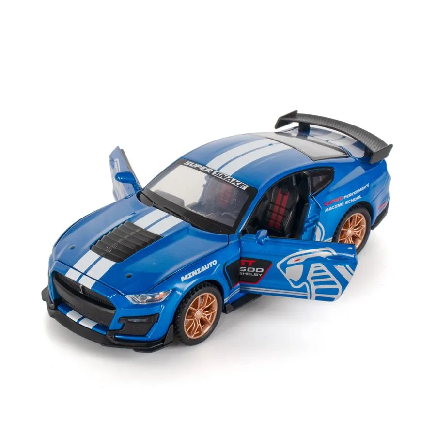 MUSTANG-3232A, Mustang Shelby GT500 1:32 Model Car - Blue