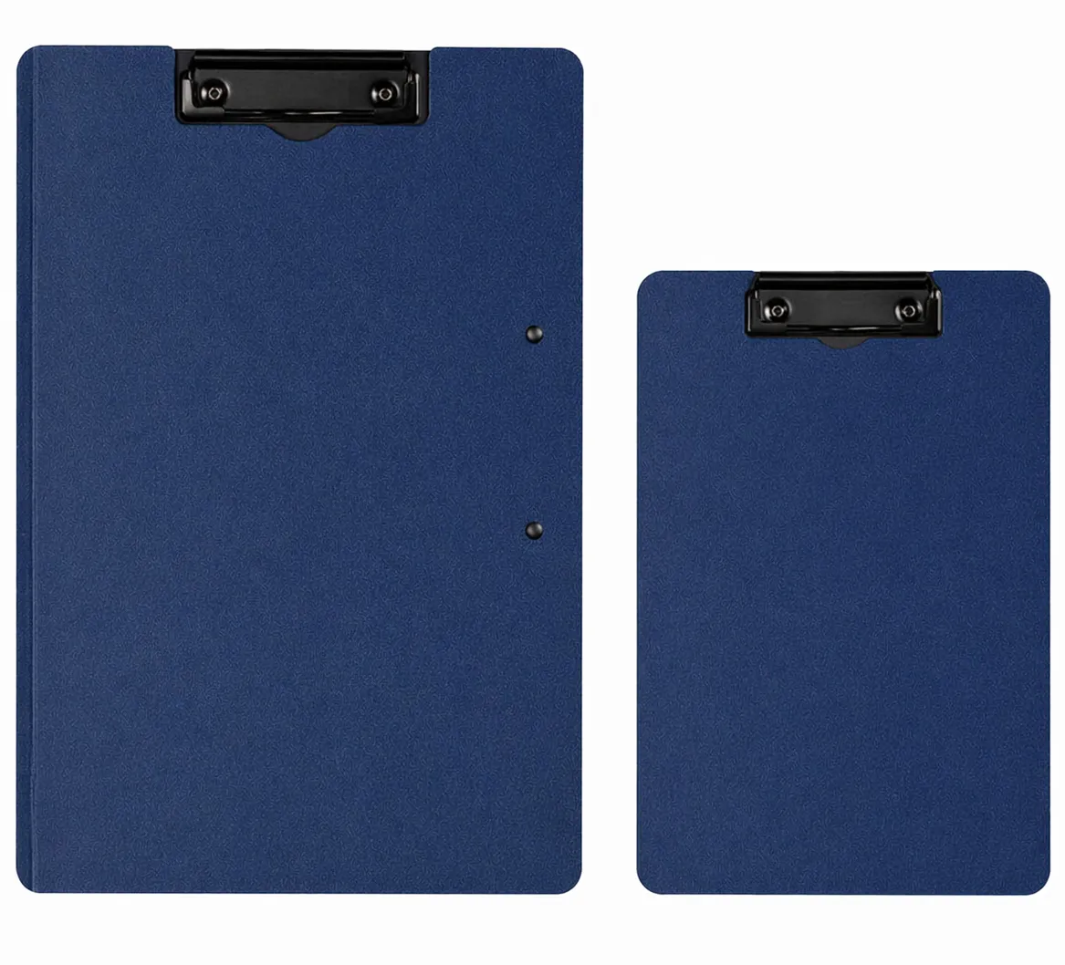 A4 and A5 Clipboard Set Blue Plastic Writing Board Clip Folder