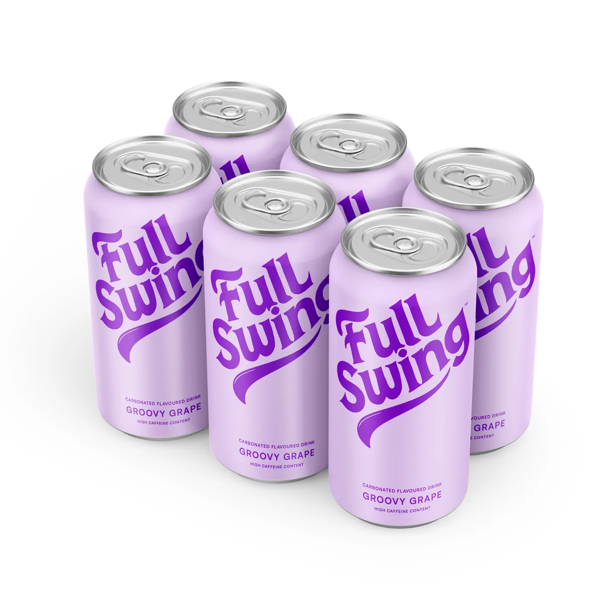 Full Swing Alternative Energy Drink Groovy Grape (6 x 440ml)