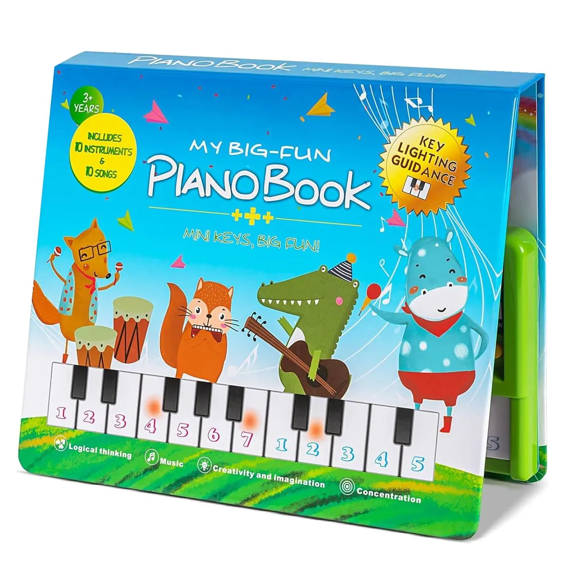 Toddler Toys Piano Keyboard with Book, Educational Musical Toys for Kids
