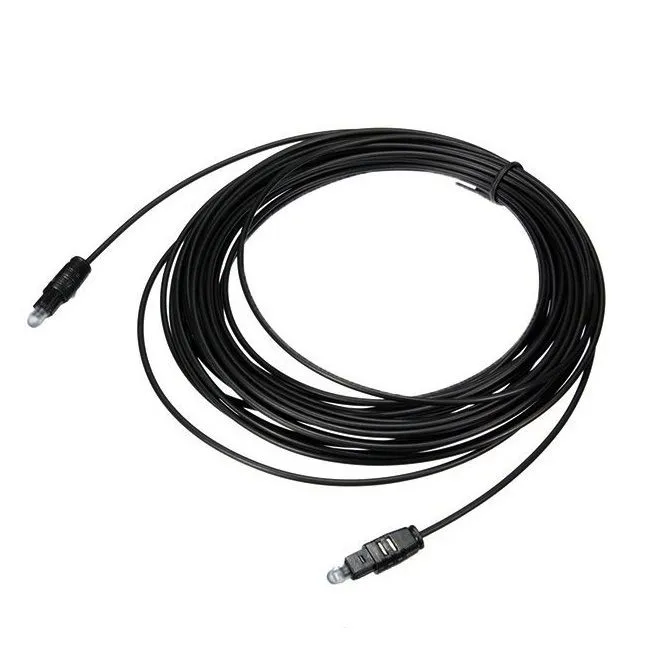 FI- Toslink OD 2.2mm Fiber Optical Cable: 10 M Long