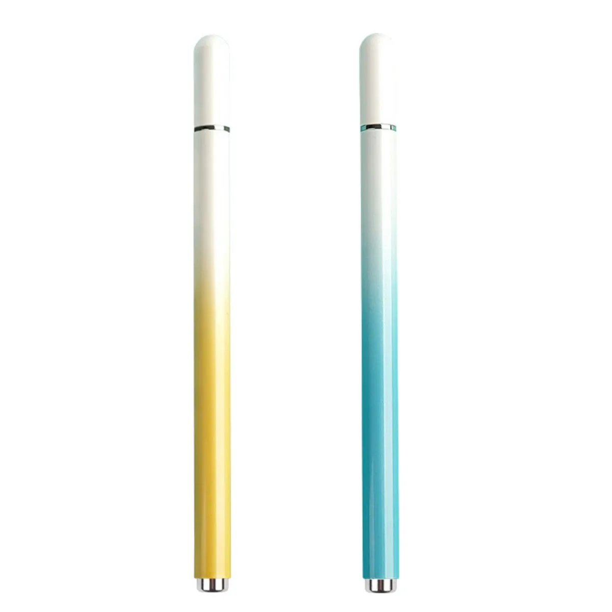 2 Pcs Universal Macaron Stylus Capacitive Stylus Precision Pen - Yellow, Blue