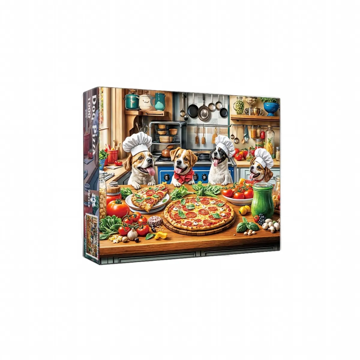 ZELTRYN Chef Dogs Pizza Kitchen Jigsaw Puzzle