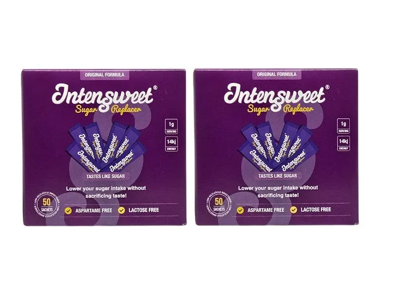 Intensweet - Sugar Replacer - Powder - 50 Sachets - 2 Pack