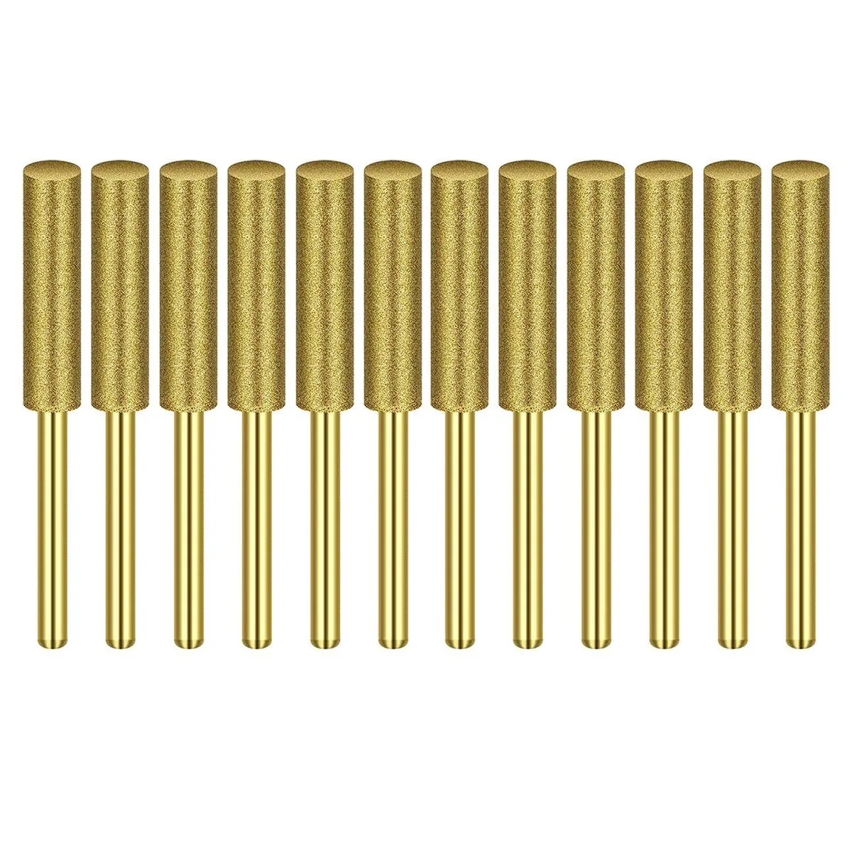 12 Pcs Grind Bit Sharpening Saw Chains 4 8Mm For Grind Jade Glass