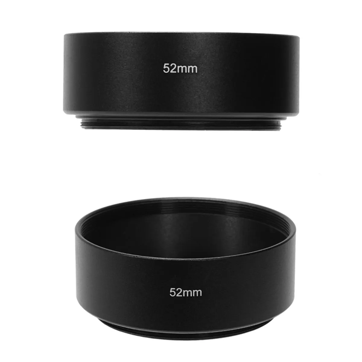 52Mm Mount Standard Metal Lens Hood for Canon Nikon Pentax compatible Sony