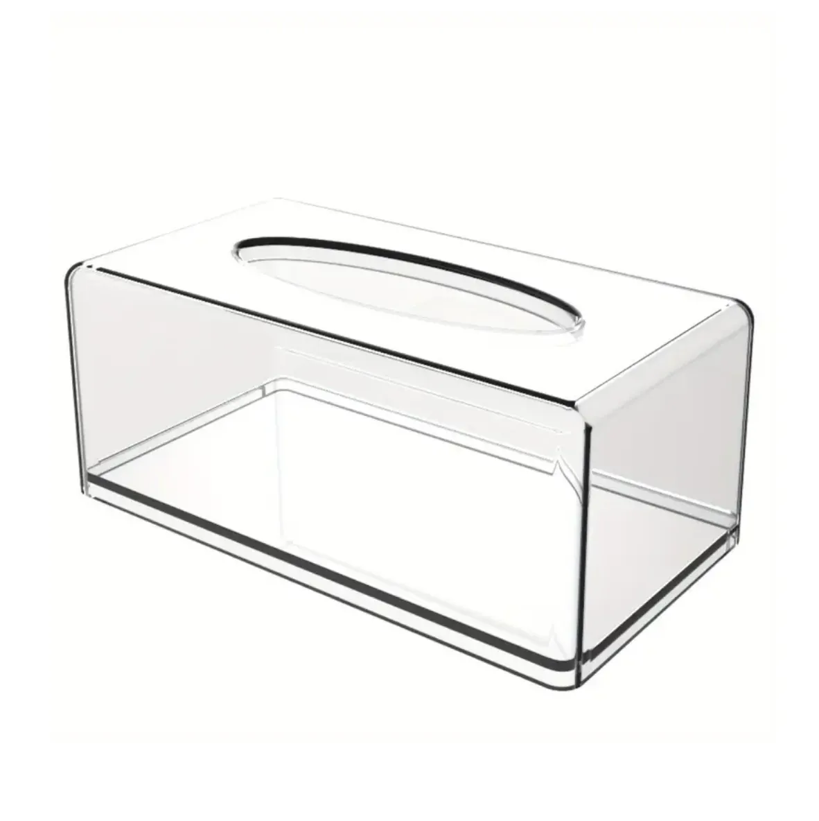 Transparent Acrylic Tissue Box Holder & Dispenser