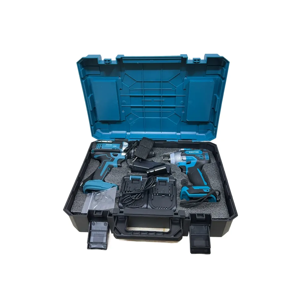 2 in 1 Cordless Lithium Electric Drill And Wrench Set