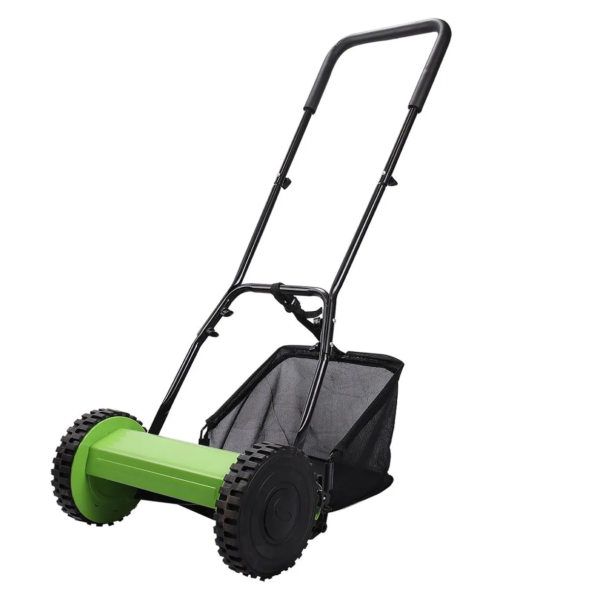 Push Reel Lawn Mower Heavy Duty Manual Push Mower 16-Inches Green