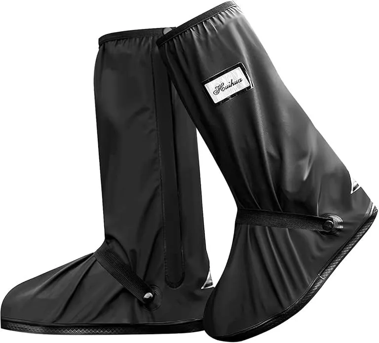 Reusable Waterproof Shoe Covers Foldable Rain Boot Shoe Covers Non-Slip - L